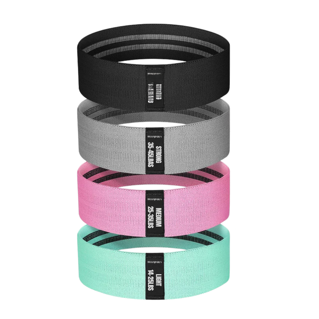 True Athlete Co.™ Fabric Resistance Band Set